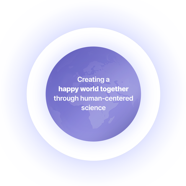Creating a happy world together through human-centered science
